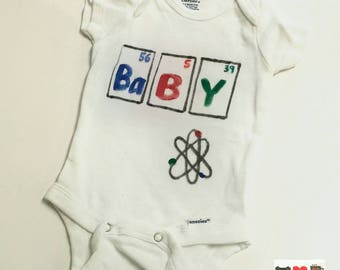 BABY Periodic Table Nerdy Baby Bodysuit