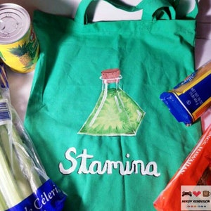 Stamina Potion Bottle Nerdy Reusable Shopping Bag Alchemy Gamer Halloween Christmas Host Gift