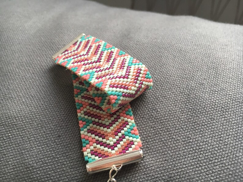 Bracelet Manchette Large En Perles Miyuki - Création Ateliersdisa, Neuf Avec étiquettes