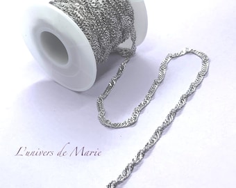 Twisted chain / Wave 2.3 mm Stainless Steel