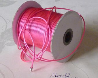 Cordon de Fart Ciré 2  mm - Magenta fuchsia