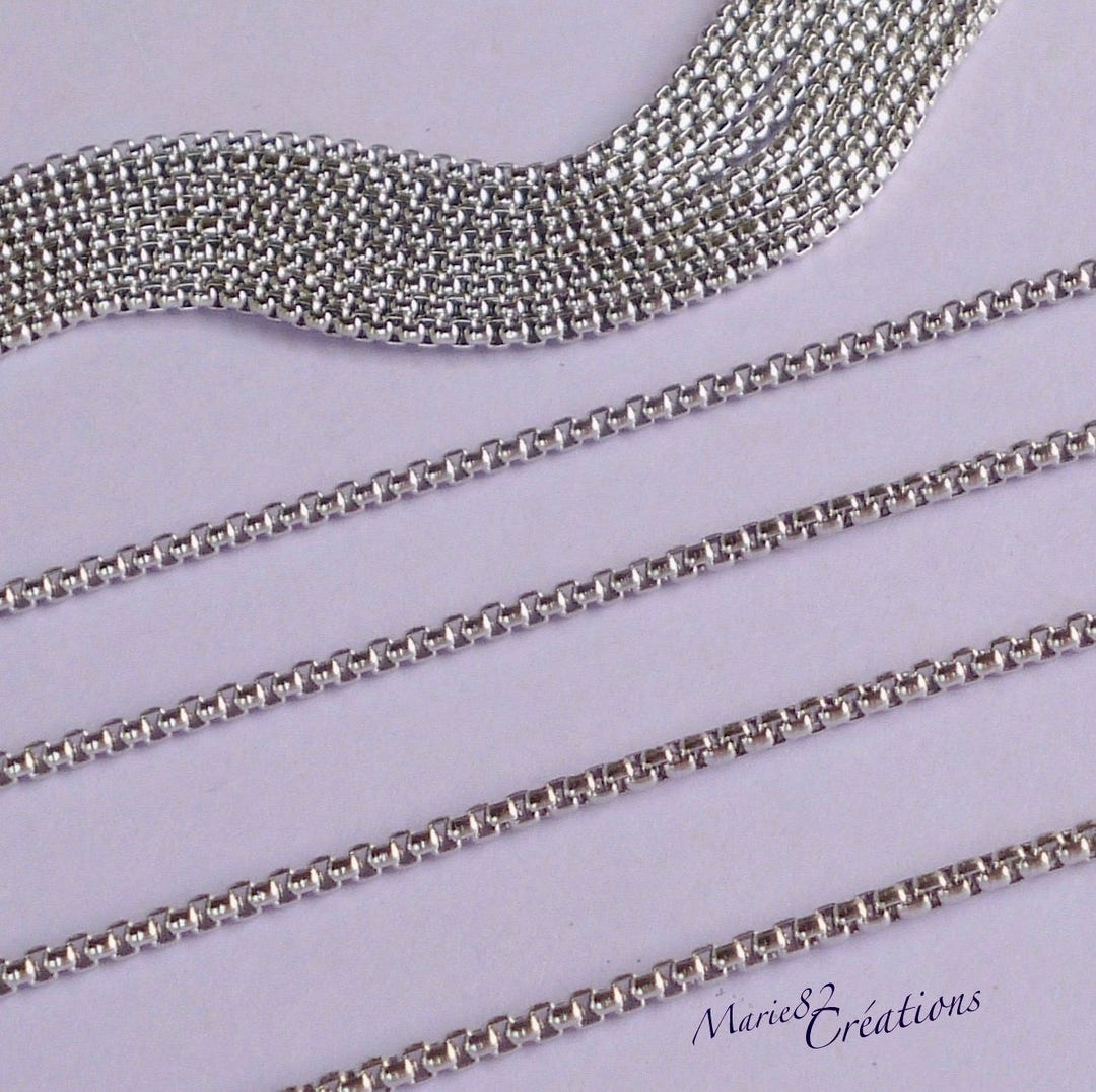 Square Rolo 3.5mm Square Rolo Chain Stainless Steel - Etsy