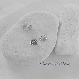 Pusher / Flower Shape for Ear Studs - Stainless Steel