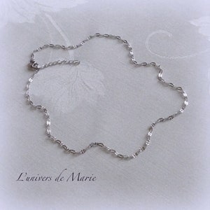 Necklace / Neck Chain Patterned Mesh Stainless Steel image 2