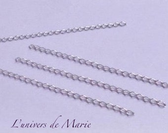 Chaîne Maille Extension  2,50 X 3,50 mm  -  Acier inoxydable