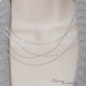 Feine Kette / 1,6 mm Kabelglied - Edelstahl