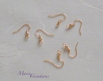 Fish Hook / Earrings - 18K Gold Plated