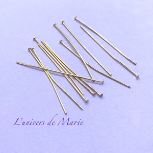 Nails / Rods - Flat Head 40 X 0.70 mm - Stainless Steel Gold Color