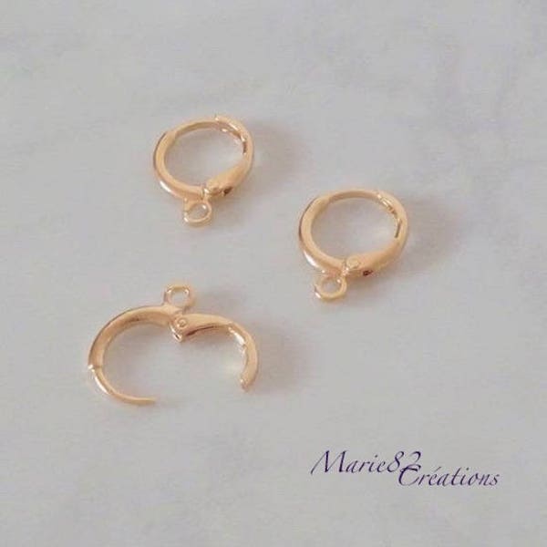 Boucles D'oreilles Créoles -  Plaqué Or / Cuivre 18K