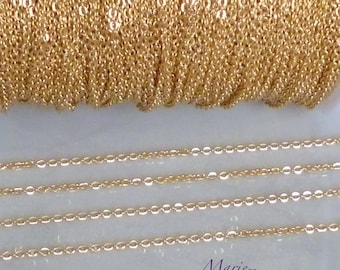 18K Gold Plated Chain / 2 mm - Stainless Steel Base