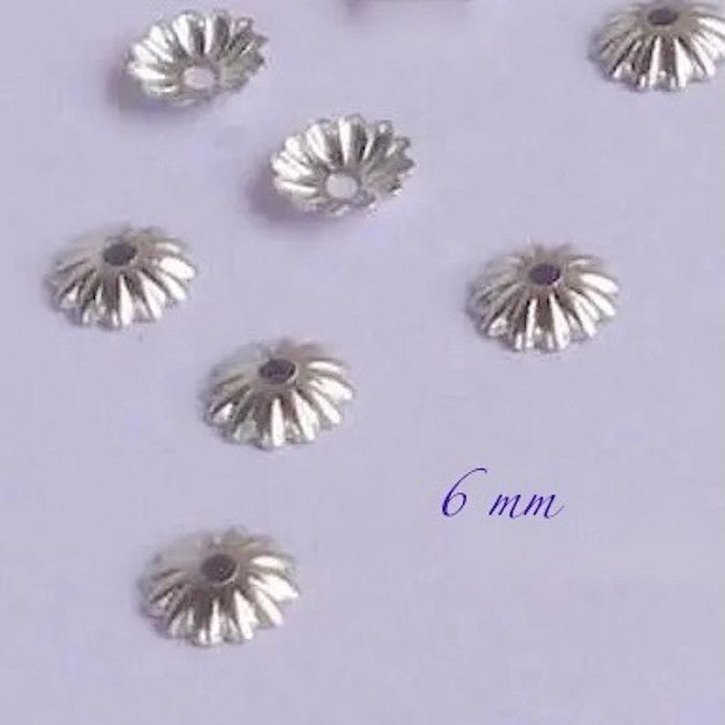 50 Cups 6 Mm Stainless Steel Etsy