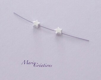 1 Passing Star 5.3 mm / Hole 1.5 mm Sterling Silver