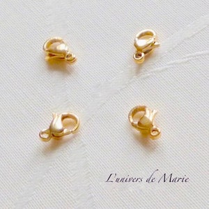 10 mm Lobster Clasps - 18K Gold Plated / Stainless Steel Base