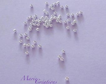 2.5 mm Beads / Round & Smooth - Sterling Silver