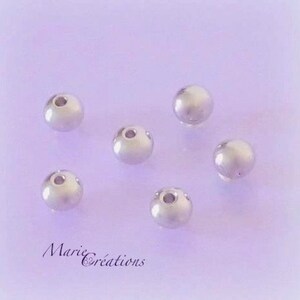 Beads 6 mm - Stainless Steel