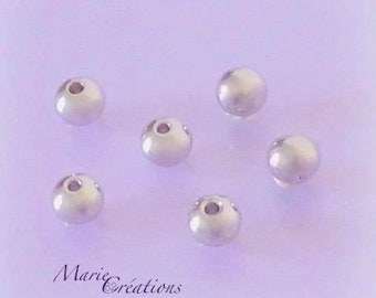 Beads 6 mm - Stainless Steel