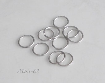 Anneaux Rond  10 X 1 mm - Acier Inoxydable