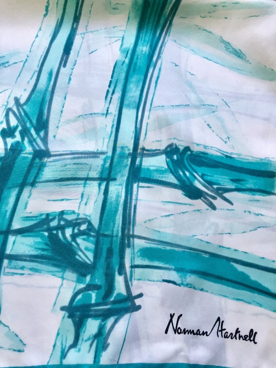 Norman Hartnell Silk Scarf.