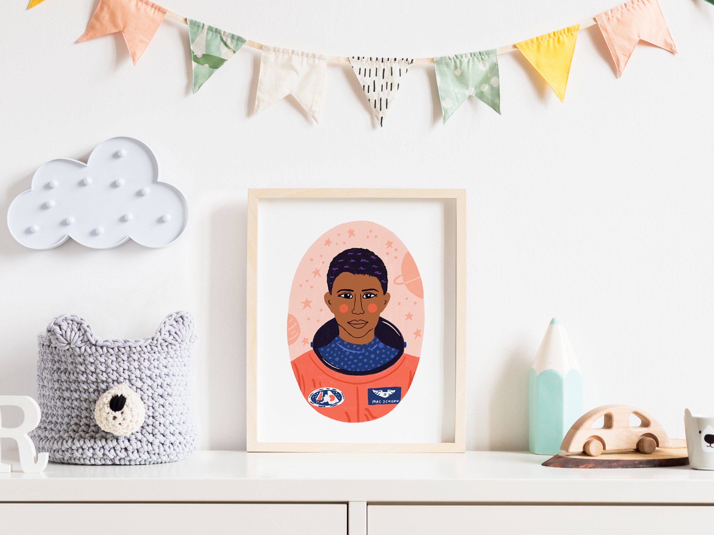 Mae Jemison Art Print, Mae Jemison Wall Art, 8x10, 11x14, Historical