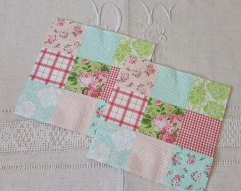 2 paper napkins 33 x 33 cm patchwork pattern / paper for decoupage / paper napkins for collage