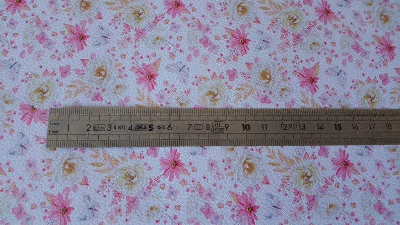 Flowery leather faux sheet scrapbooking embellishment scrapbooking card imitation leather for computer mouse