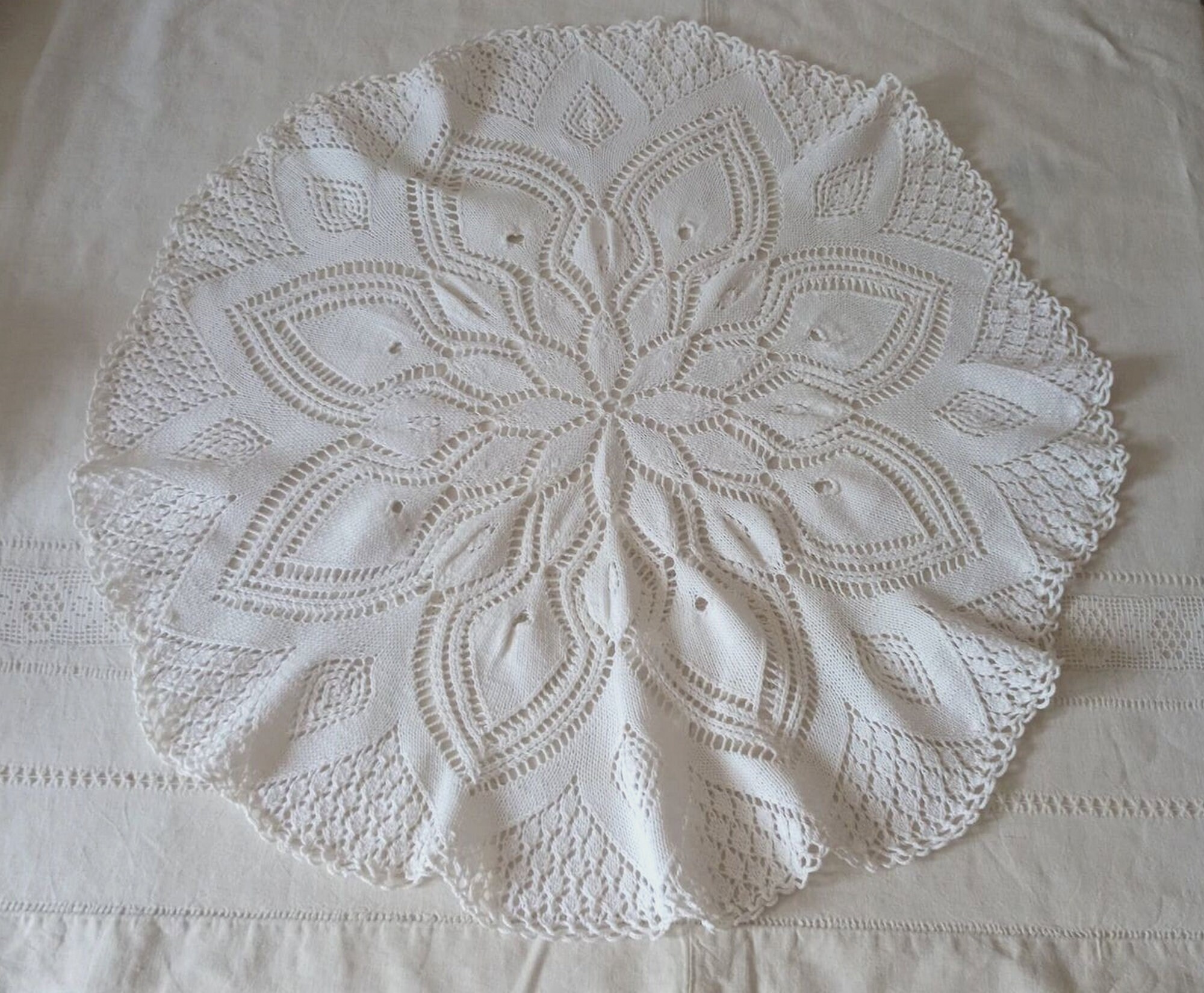Nappe Au Crochet Vintage/Nappe