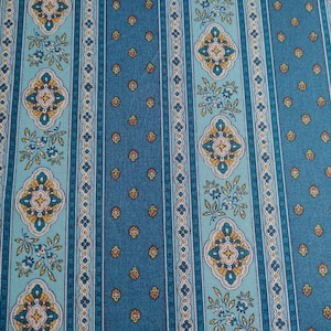 Cupón ancho 52 X alto 55 cm / tela floral cupón espíritu casa de campo y lado sur / tela provenzal azul / tela espíritu provenzal