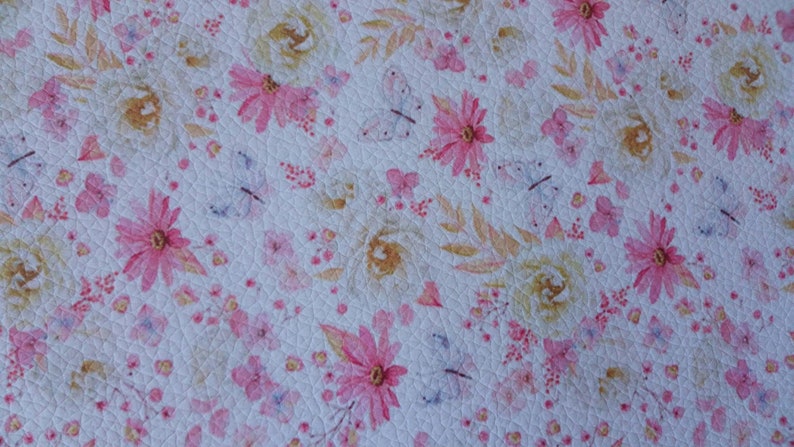 Flowery leather faux sheet scrapbooking embellishment scrapbooking card imitation leather for computer mouse