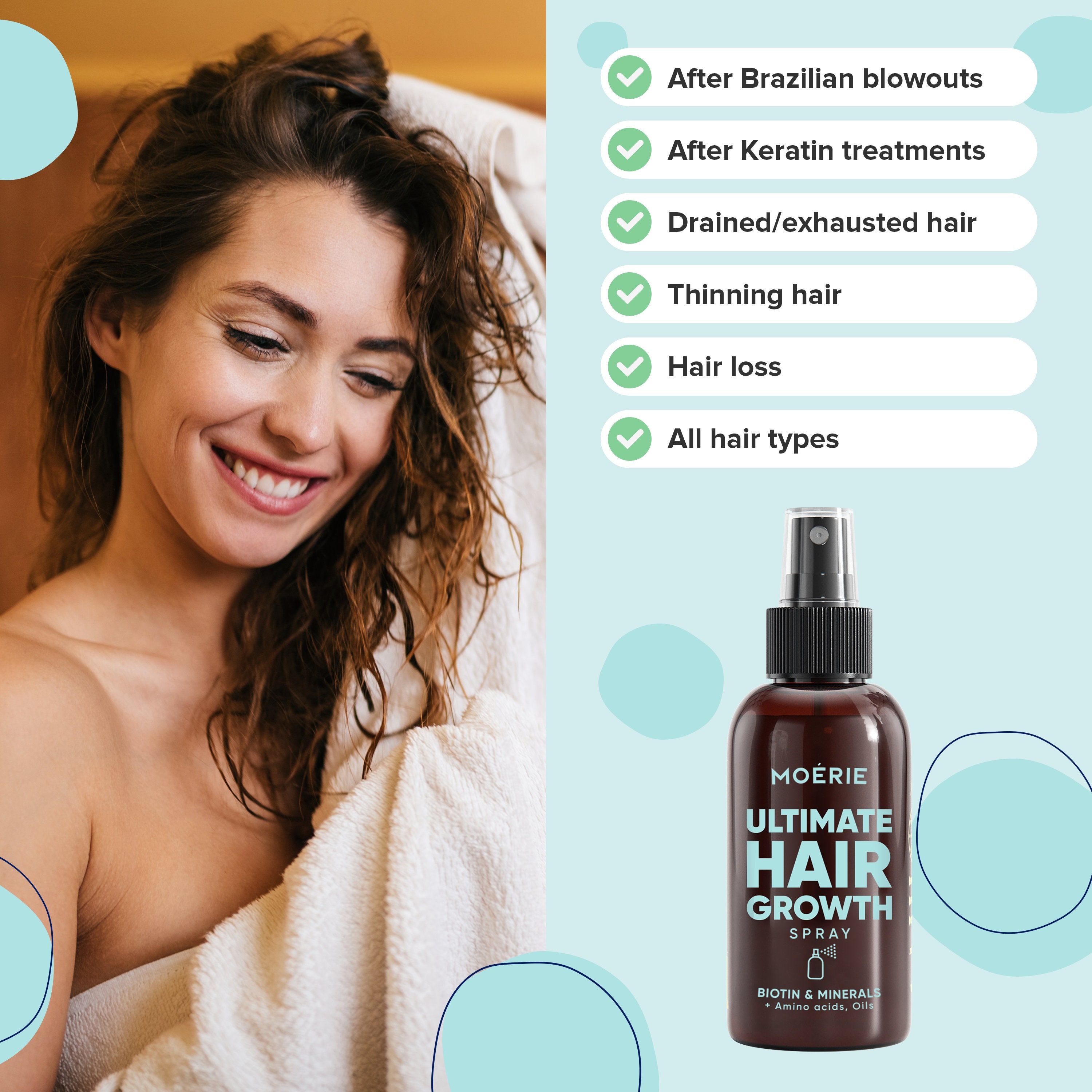 Hair Growth Spray With Minerals 77 Minerals Biotin for - Etsy Hair Growth Spray With Minerals 77 Minerals Biotin for - Etsy