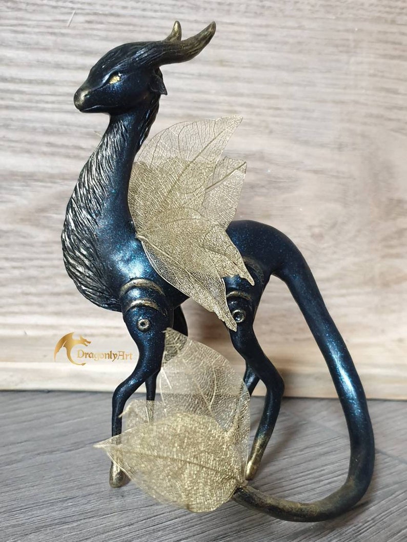 Ooak handmade dragon decor sculpture 