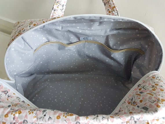 Sac à langer 100% Coton pour maman et bébé, Maternité, Naissance, Voyage.