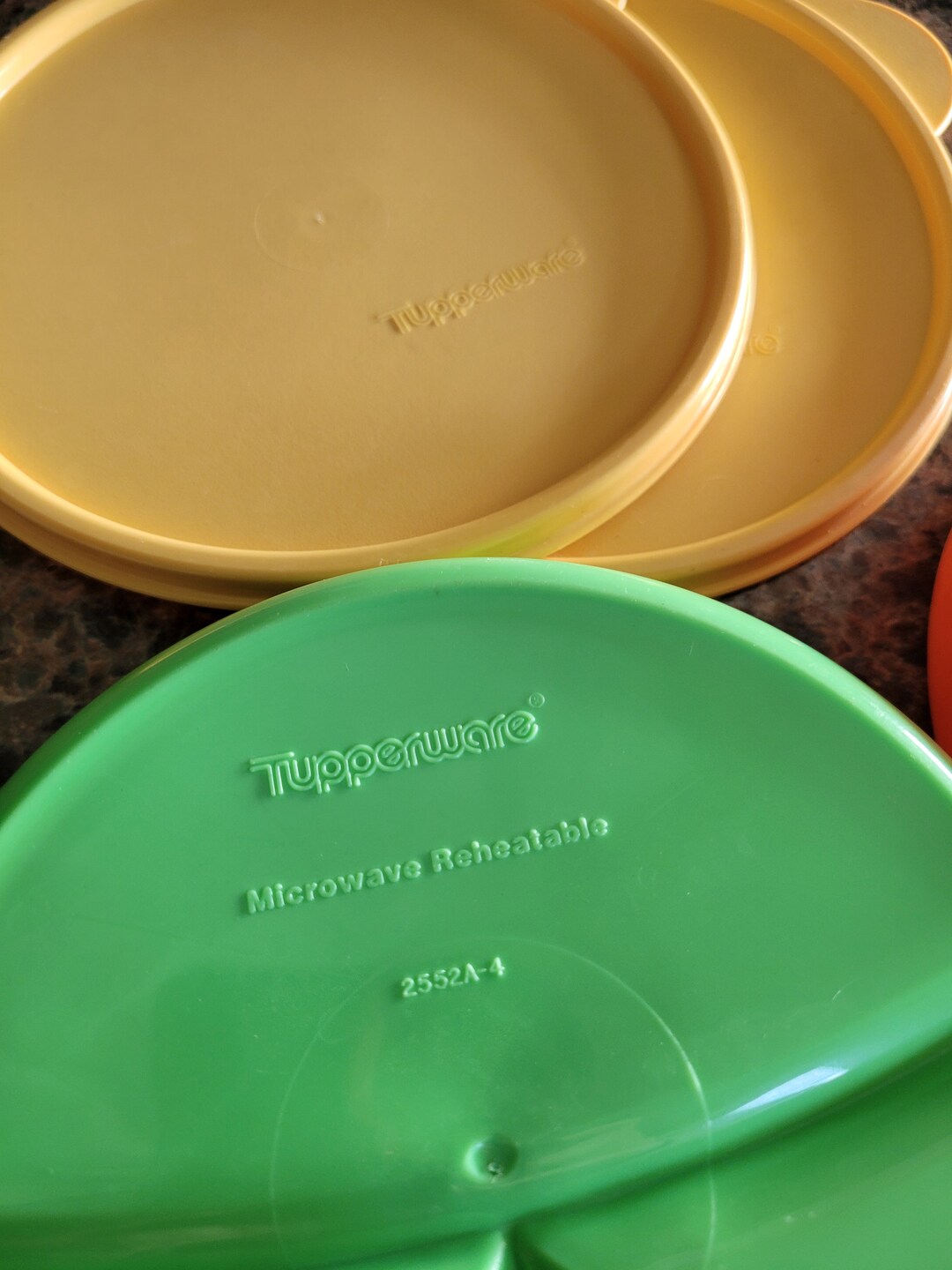 Tupperware Divided Plate/bowl With Lid Set of 2 Etsy