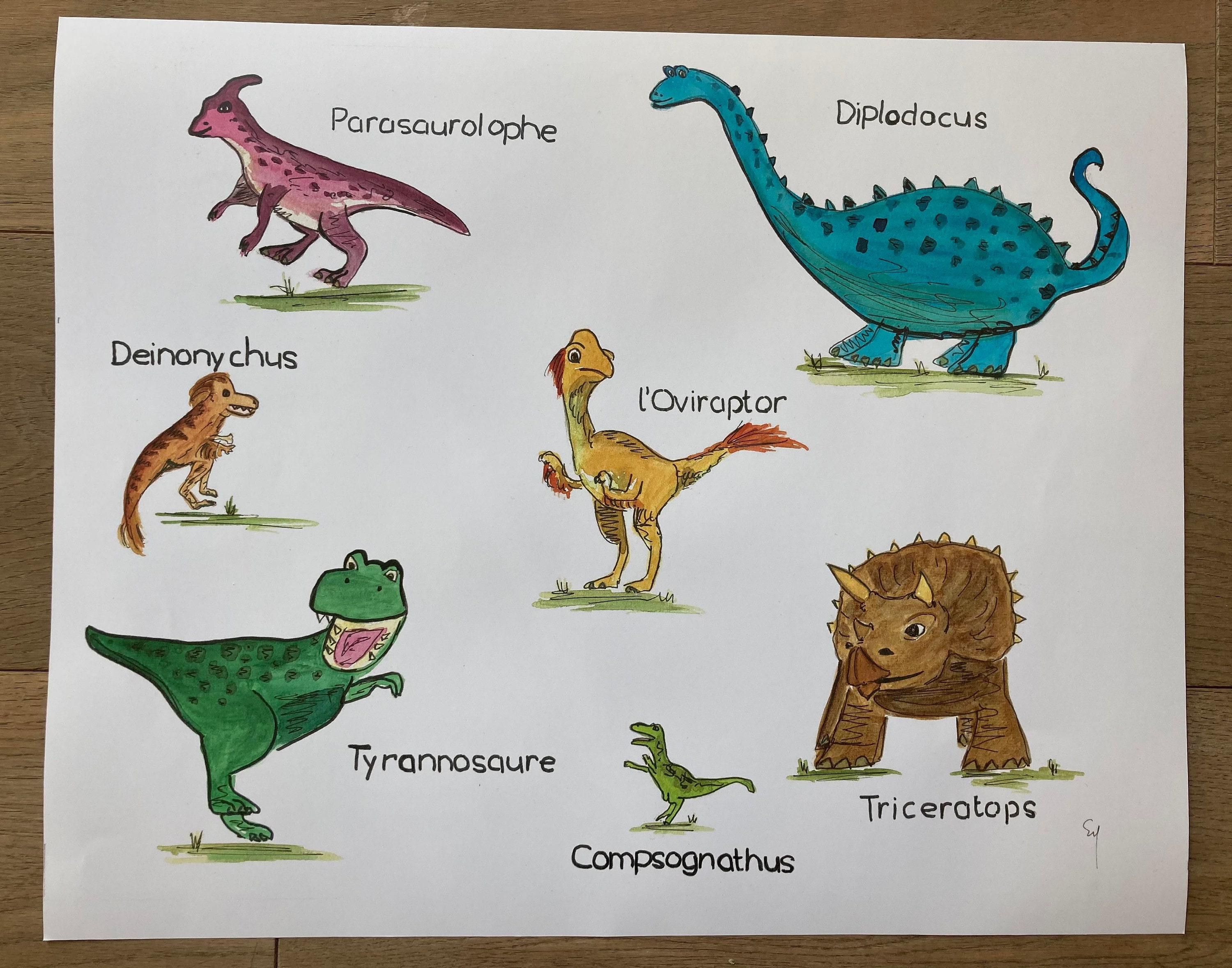 Poster Dinosaures