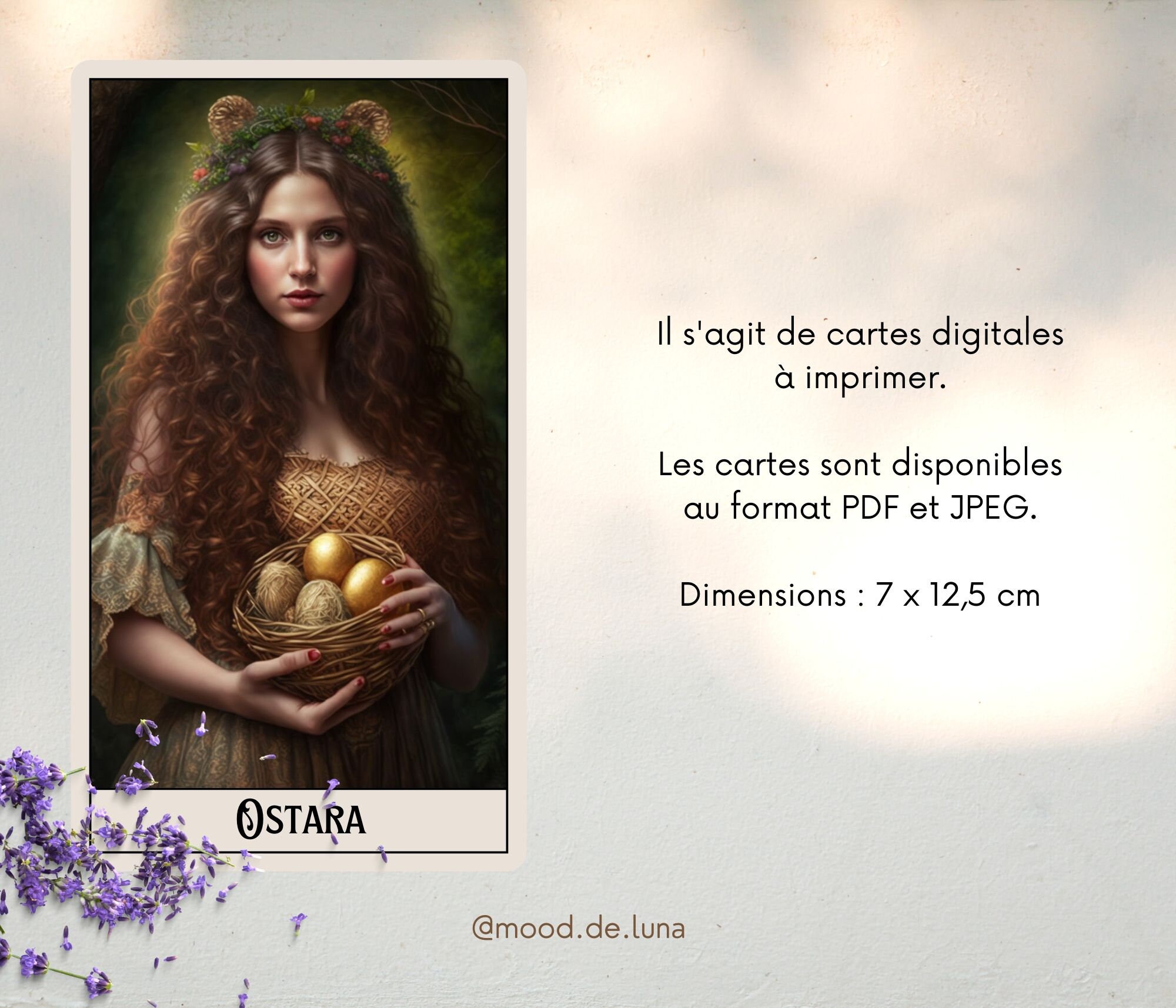 Printable Altar Cards for Witch, Goddess Ostara, Eostre, Flora, Freya Sabbat Ostara, Wicca ...