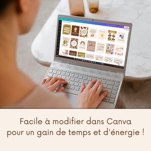 Boho Wellness - Mental Health Posts, French Instagram Templates, Canva Templates for Coaches, Wellness Infographics, Health, Self-Love image 6