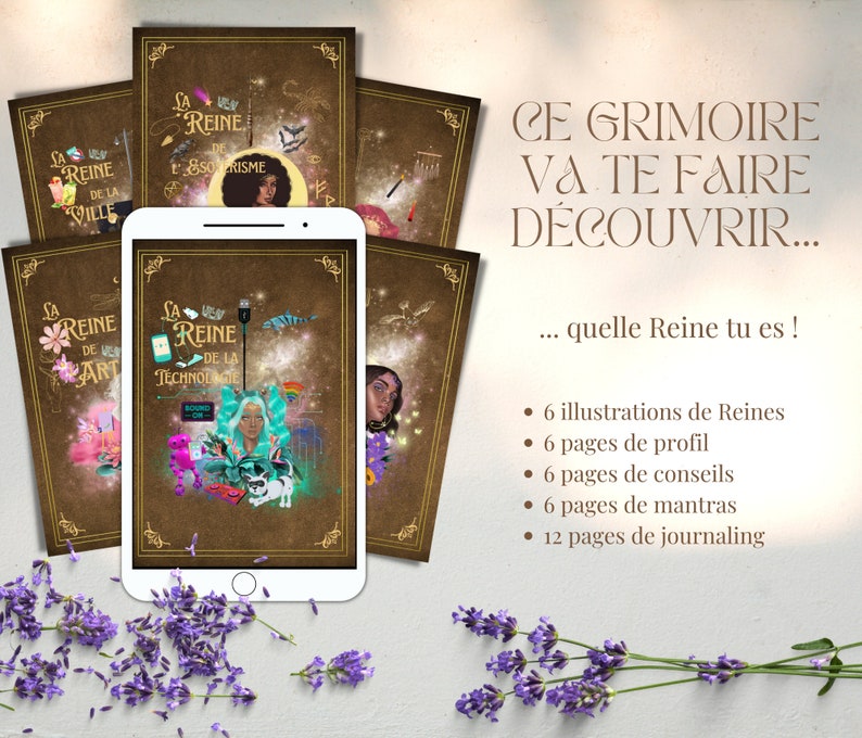 Grimoire Reine de ma Vie Planificateur de projet pour Sorcière en français image 3