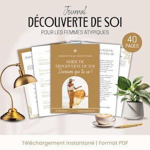 Self-Discovery Wellness Journal, French Digital Introspection Journal, Mental Health, Manifestation Planner, Printable PDF Ebook