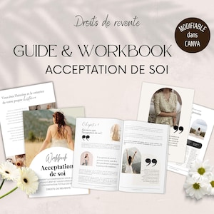 Workbook template for coaches, French coaching ebook, French coaching tools, personal development ebook, well-being journal