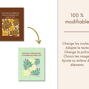 Boho Wellness - Mental Health Posts, French Instagram Templates, Canva Templates for Coaches, Wellness Infographics, Health, Self-Love image 7