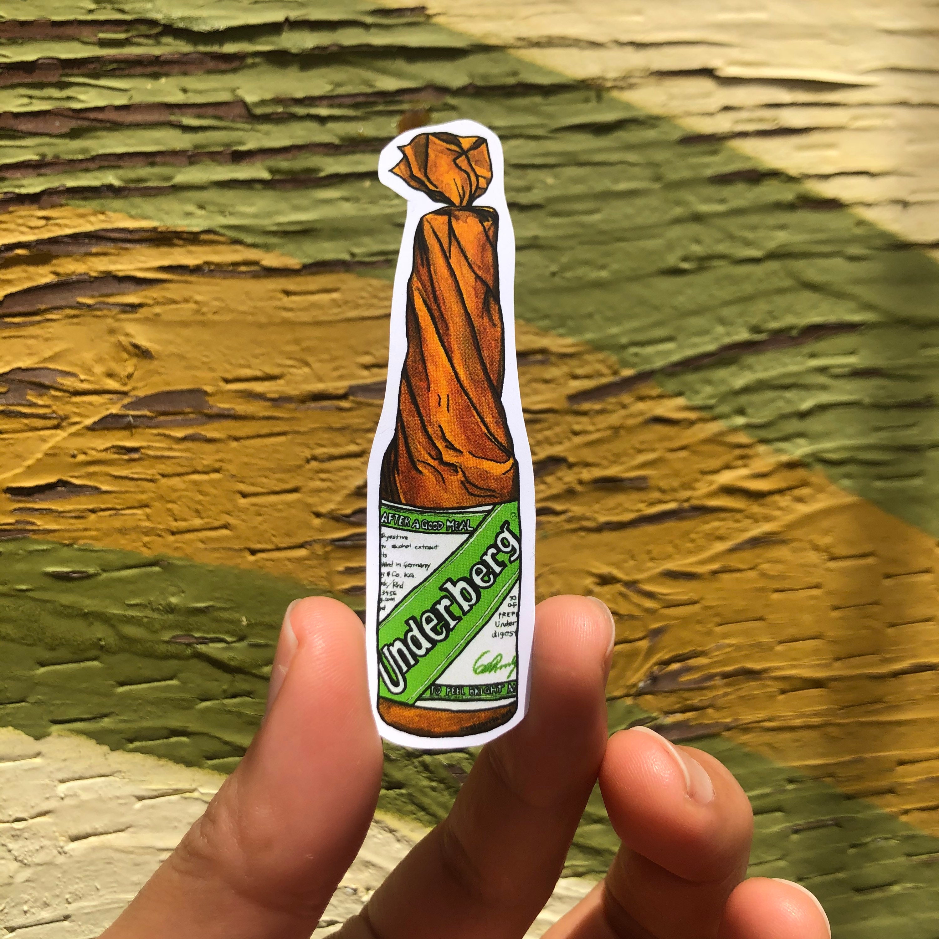 Underberg stickers - underberg - cocktail gift - bartender gift - cra…