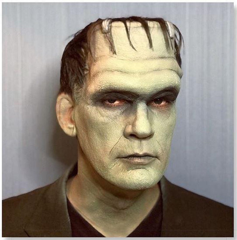 Frankenstein Monster Foam Latex Headpiece Makeup for Halloween | Etsy