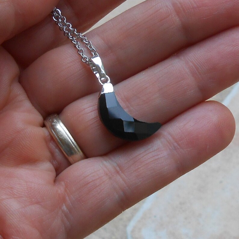 gift idea for women labradorite pendant Crescent moon pendant agate pendant natural stone pendant