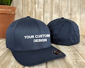 Baseball / Custom Personalized Available Sizes / Fit / - / 6-panel Hats Flexfit Etsy Cotton Yupoong Hat Cap Flexfit Flex Caps XXL /