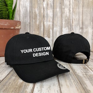 Yupoong Custom Adjustable Dad Hat / Personalized Low Profile Cap / Embroidered Baseball Hats / Unisex / Bachelorette Party Hats
