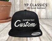 キャップ Custom vintage cap Custom Vintage Script Hat, Yupoong Classic Snapback Hat