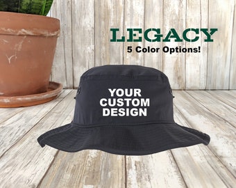 Custom Legacy Booney Hat: Personalized Sun Cap, UPF 50+