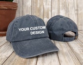 Custom Washed Dad Cap Anvil Low Profile Hats Embroidered Dad Hat Unstructured Gym Cap Bachelorette Party Hats