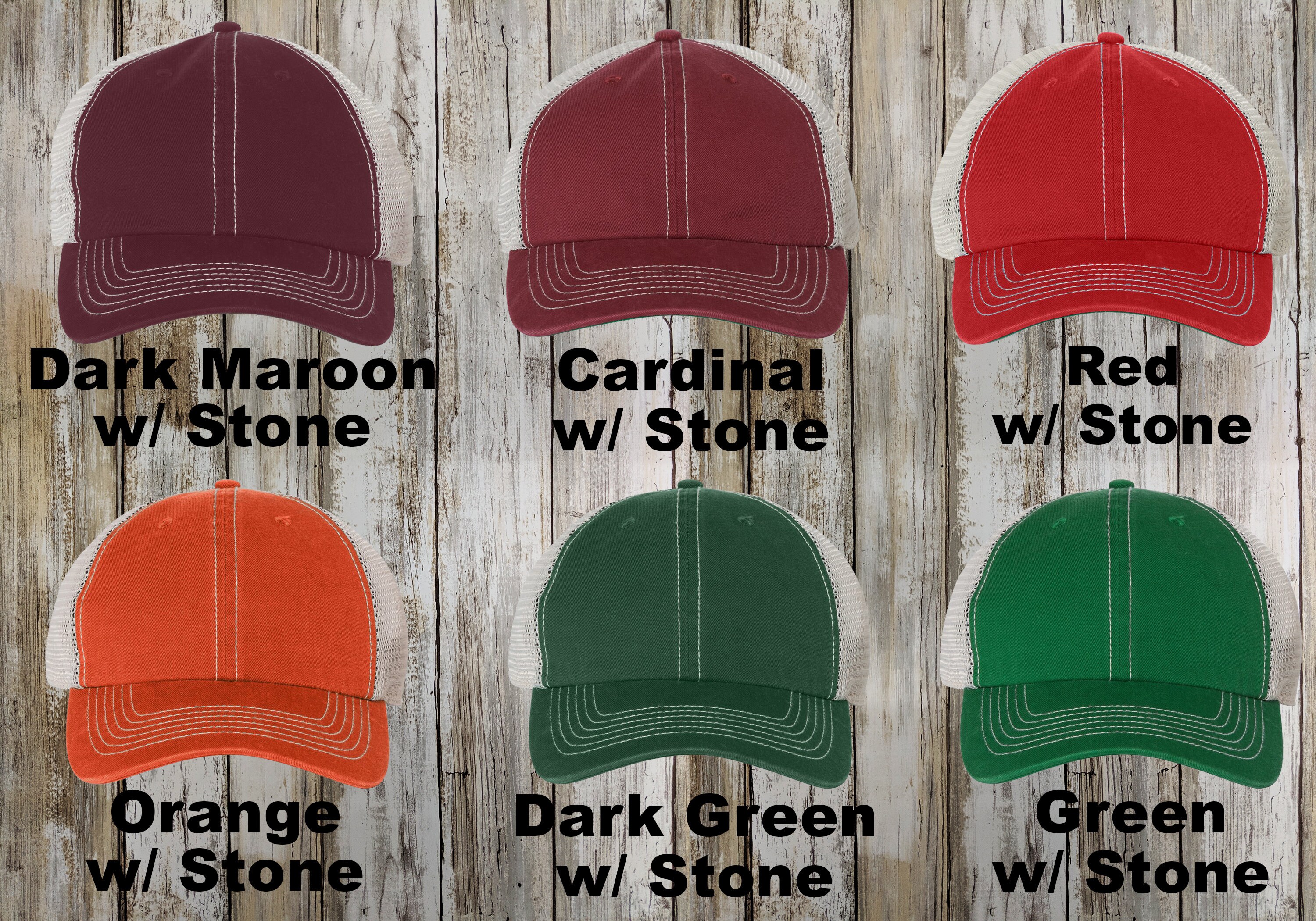 47 Brand Custom Trucker Hat / Trawler Cap / Personalized Mesh Caps / Unstructured / Embroidered 6 Panel / Bachelor Party Hats