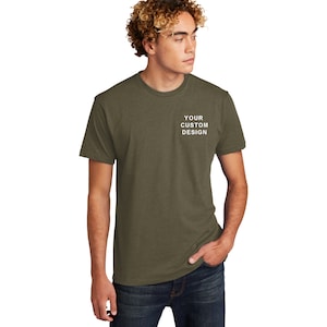 Next Level Custom Embroidered T-shirt, Personalized Shirt, Custom Embroidered Tee Shirt, Customized T-shirt, Unisex T-Shirt