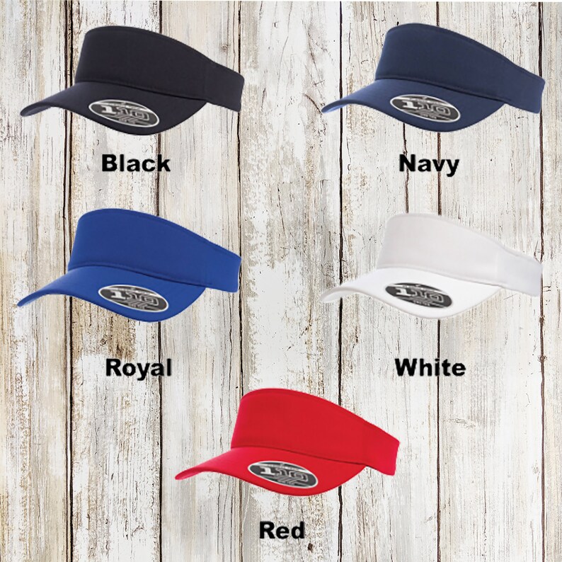 Custom Visor / Embroidered Visor Cap / Yupoong Sun Hat / Etsy